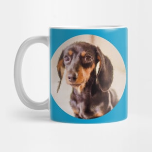 Dachshund puppy painting Mug